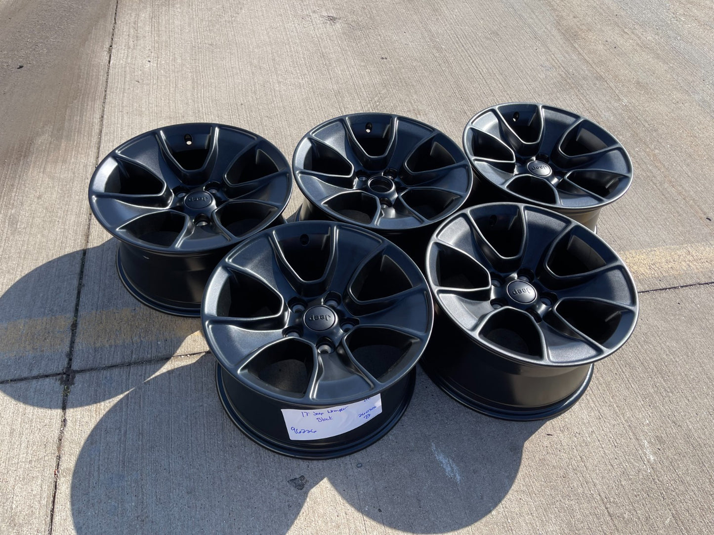 (4) 17" Jeep Wrangler Rubicon OEM 96226 wheels rims Gladiator NEW