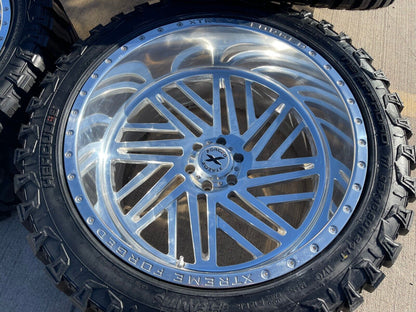 24x14 Xtreme Forged 009 wheels rims Chevy RAM 1500 Tacoma -76 6x139 6x5.5 35"