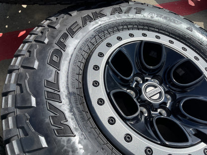 17" Ford F-150 Raptor OEM BEADLOCK rims wheels 10459 95210 FALKEN 35" tires SET