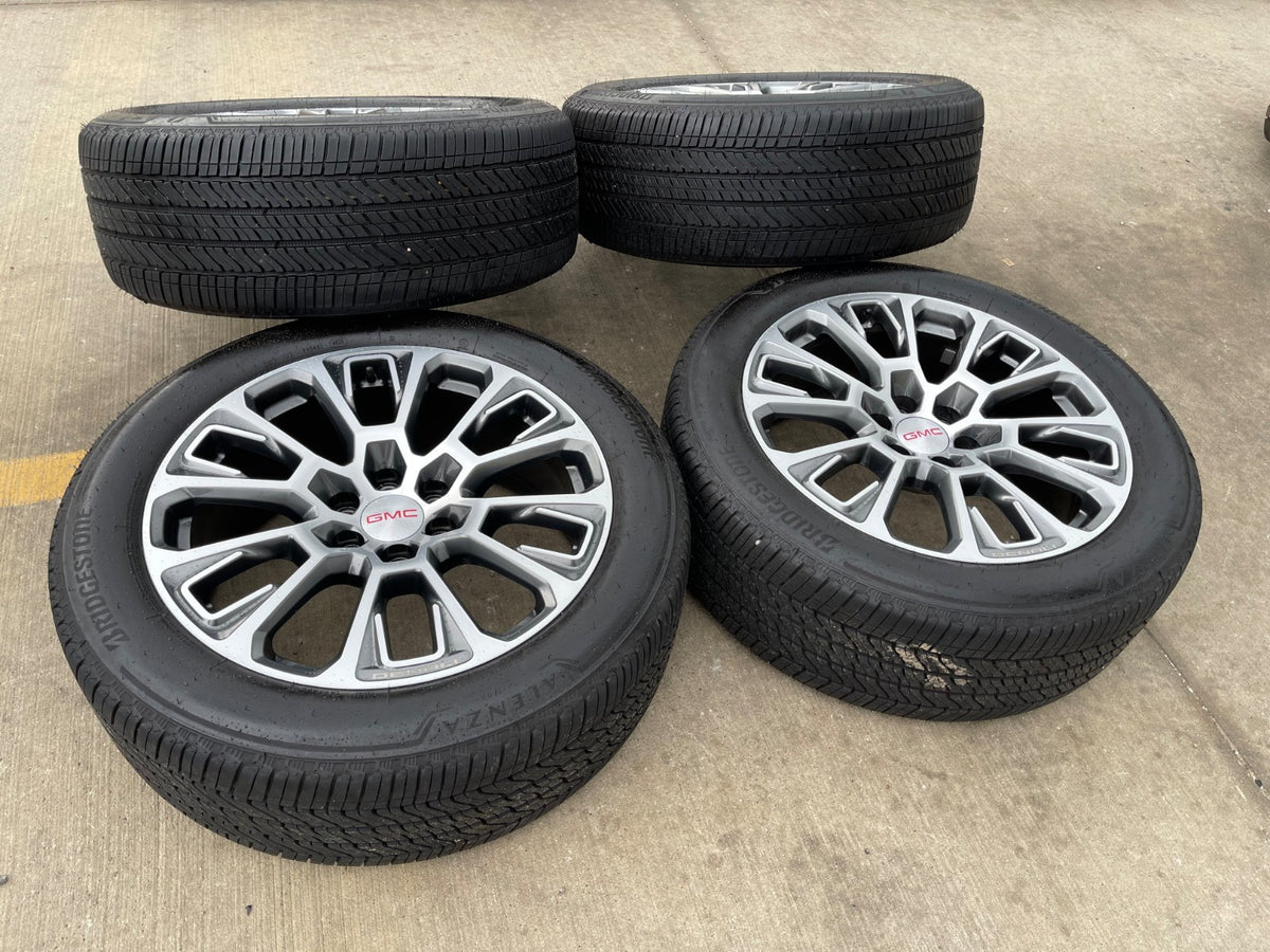 22" GMC Yukon Sierra DENALI OEM wheels rims Tahoe 2025 2026 2027 BRIDGESTONE NEW