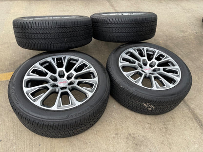 22" GMC Yukon Sierra DENALI OEM wheels rims Tahoe 2025 2026 2027 BRIDGESTONE NEW