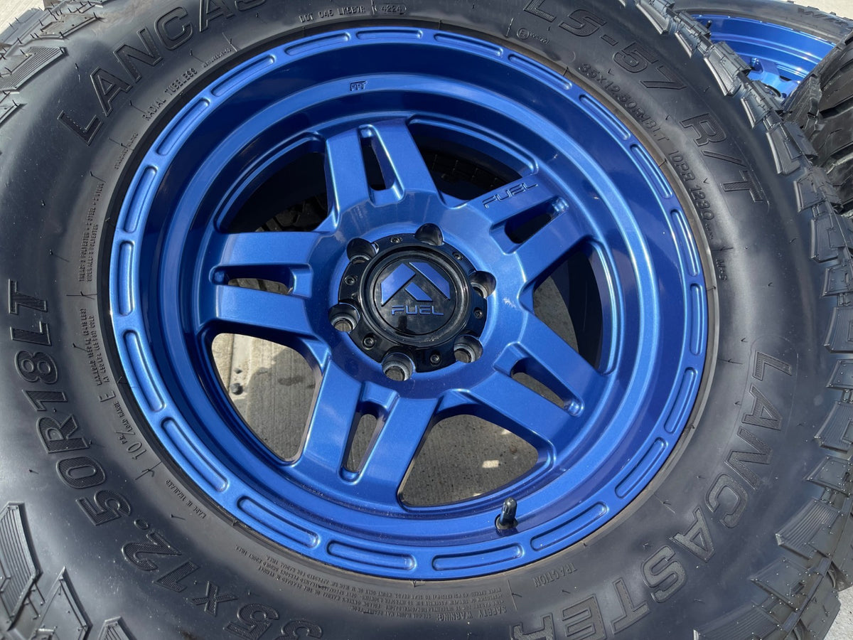 18x9 18" FUEL Oxide D802 Silverado RAM Tacoma wheels rims 6x139 6x5.5 35"