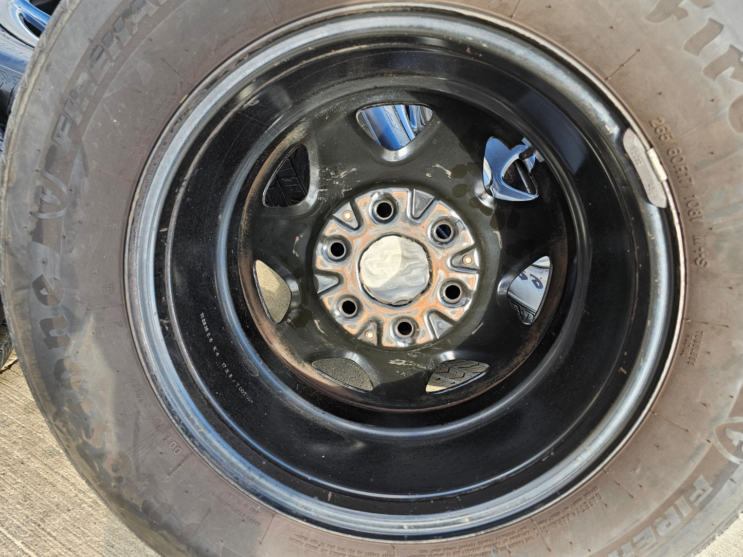 17" Chevy Tahoe PPV OEM Police Package 8111 wheels rims tires FIRESTONE