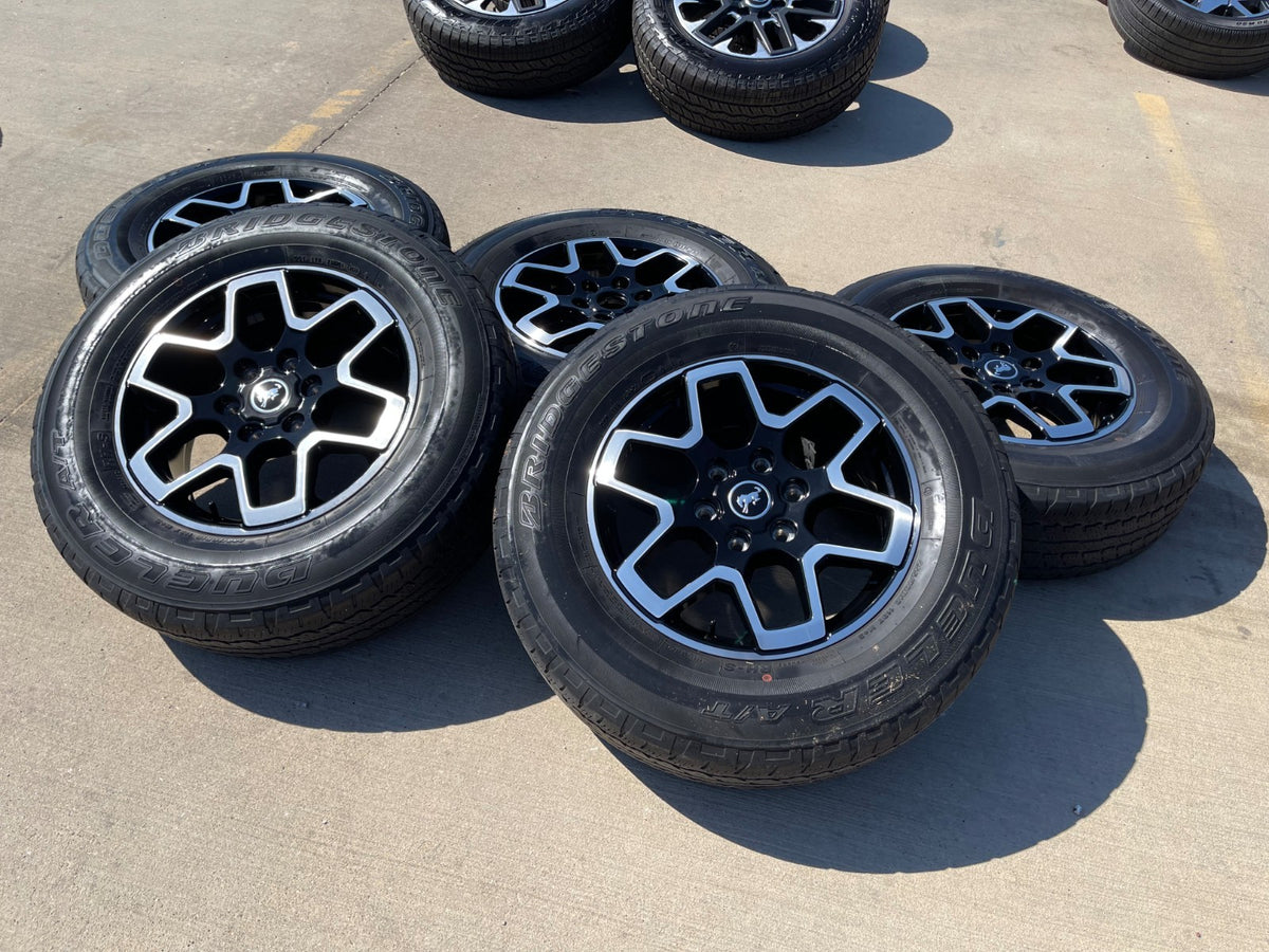18" Ford Bronco wheels rims black 95213 Ranger SET 2022 2023 2024 2025 2026 2027