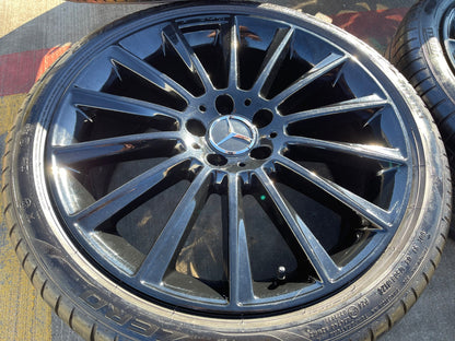19" Mercedes AMG C E S Class OEM 85450 85451 wheels rims tires PIRELLI