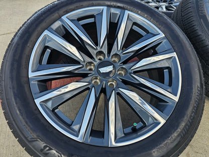 22" Cadillac Escalade OEM Platinum wheels rims 4869 95028 tires 2022 2023 2024