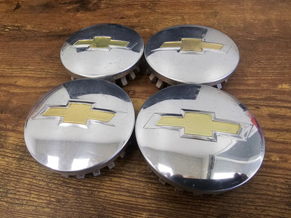 (4) 3.25" Chevy Silverado 1500 Tahoe Suburban OEM center caps C5652 83MM