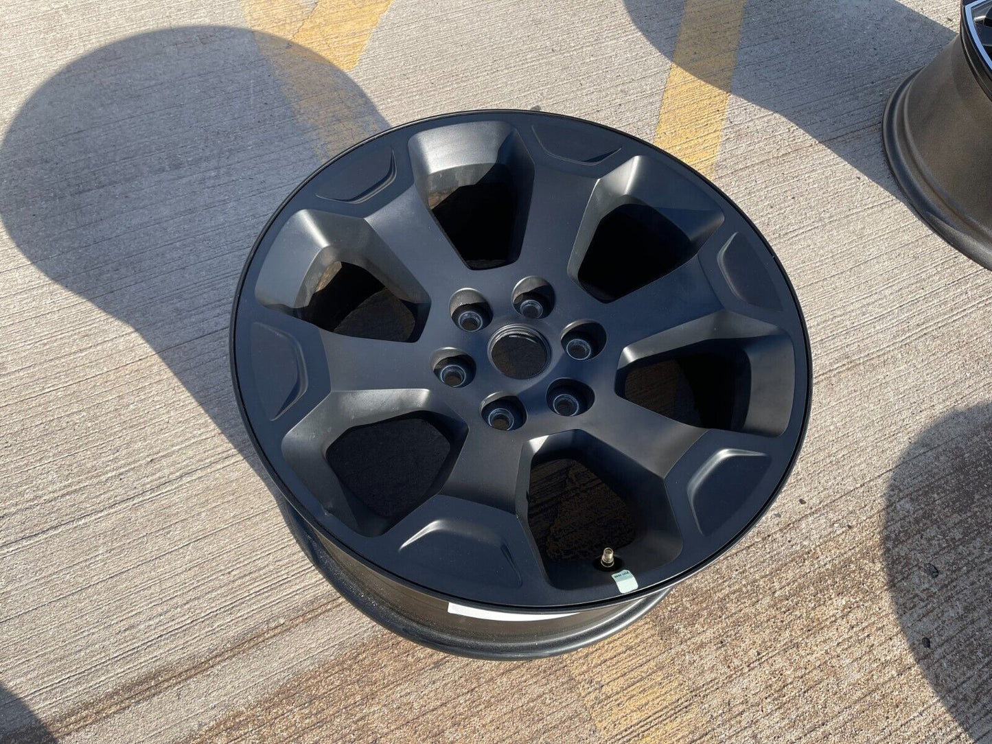 (1) 20" Dodge Ram 1500 OEM Laramie Black 2680 wheel Spare 2022 2023 2024 2025