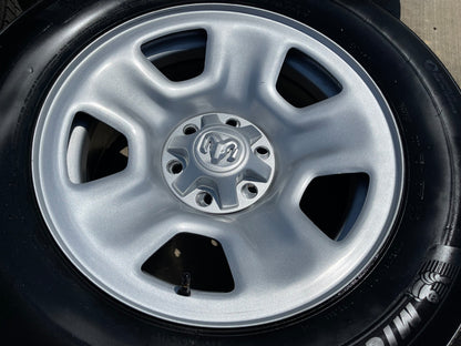 18" Ram 1500 OEM 2667 stock wheels rims SET 2024 2025 2026 2027 MICHELIN NEW
