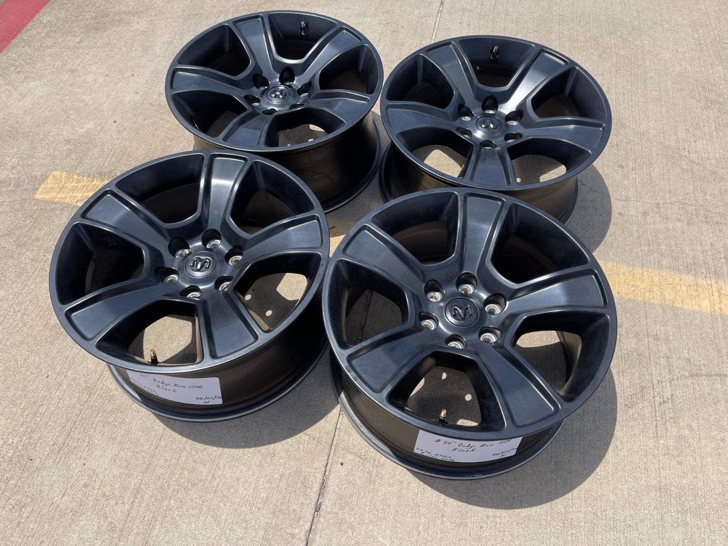 20" Dodge Ram 1500 OEM LIMITED Black 2676 2723 wheels rims 2023 2024 2025 SET