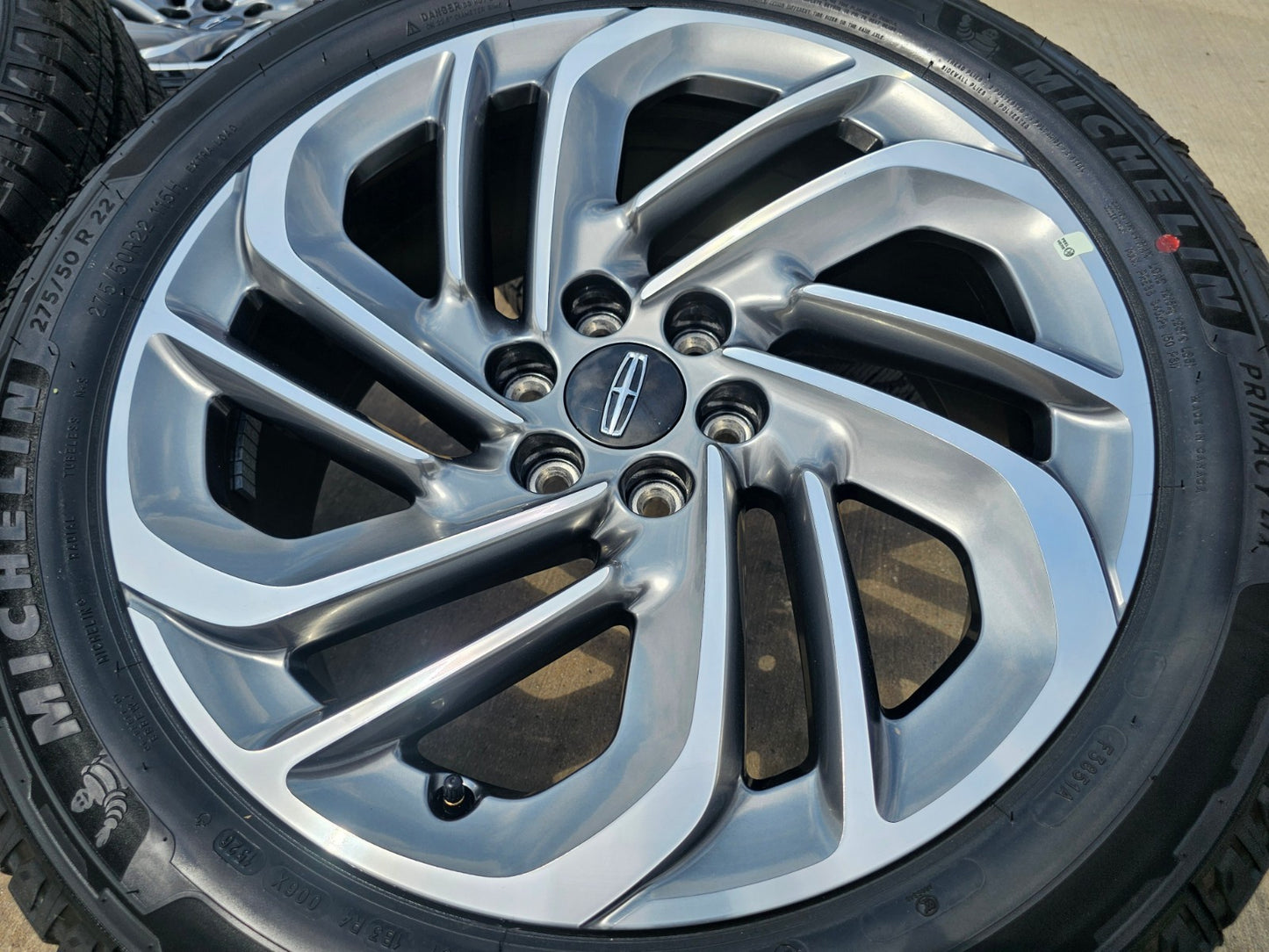 22" Lincoln Navigator OEM 94225 rims wheels BLACK LABEL 2025 2026 2027 SET NEW