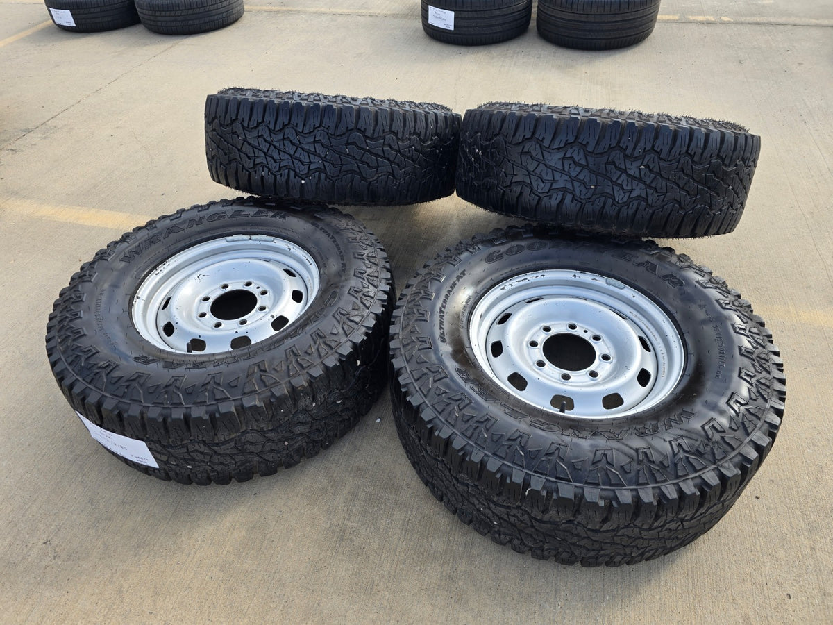 17" Dodge Ram 2500 3500 STEEL OEM 2312 2185 wheels rims GOODYEAR A/T 35"