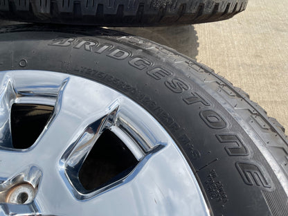 20" Ford F-250 King Ranch Lariat OEM 10100 rims wheels CHROME BRIDGESTONE