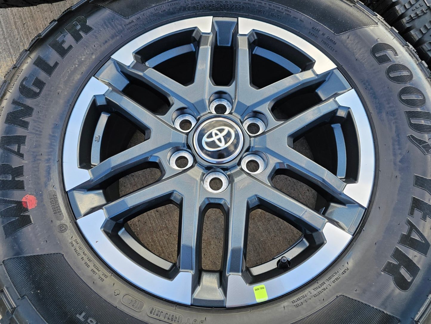 18" Toyota Tacoma 4Runner TRD OEM 10641 wheels rims 2024 2025 2026 NEW GOODYEAR
