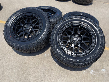 20x9 20" KMC KM549 Ford Expedition F-150 6x135 wheels rims tires 33" NEW