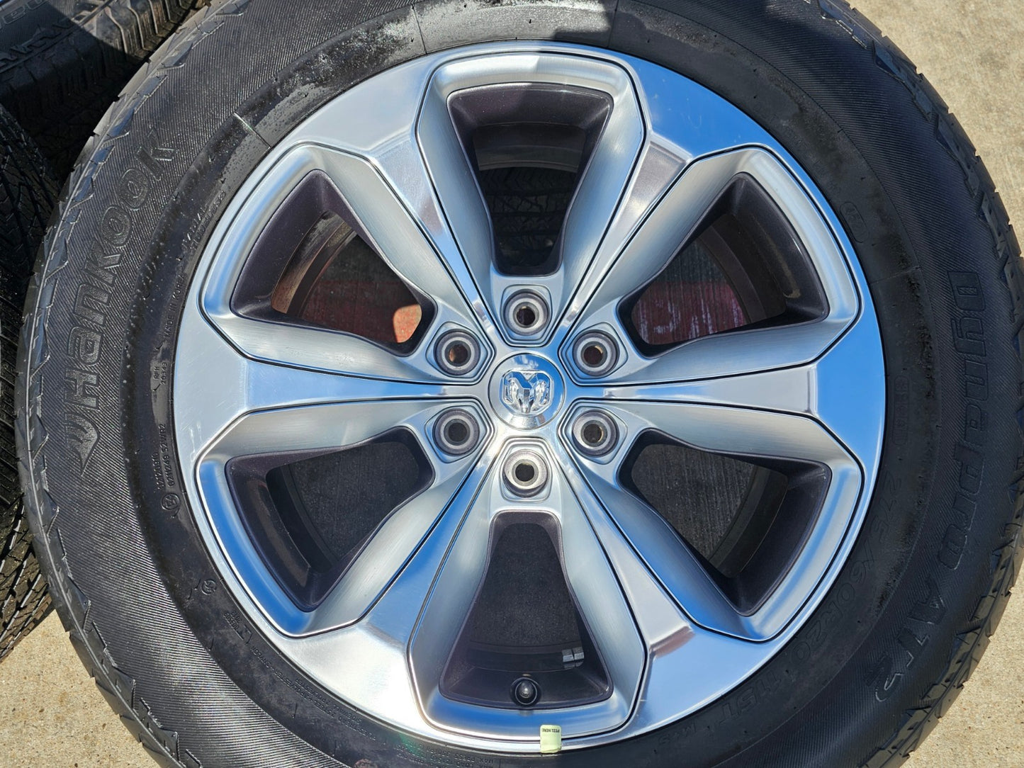20" Dodge Ram 1500 OEM Laramie wheels rims 2681 tires HANKOOK DYNAPRO A/T2