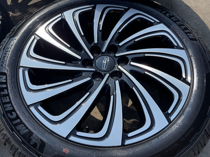 22" Lincoln Navigator OEM 10666 rims wheels BLACK LABEL 2025 2026 MICHELIN NEW
