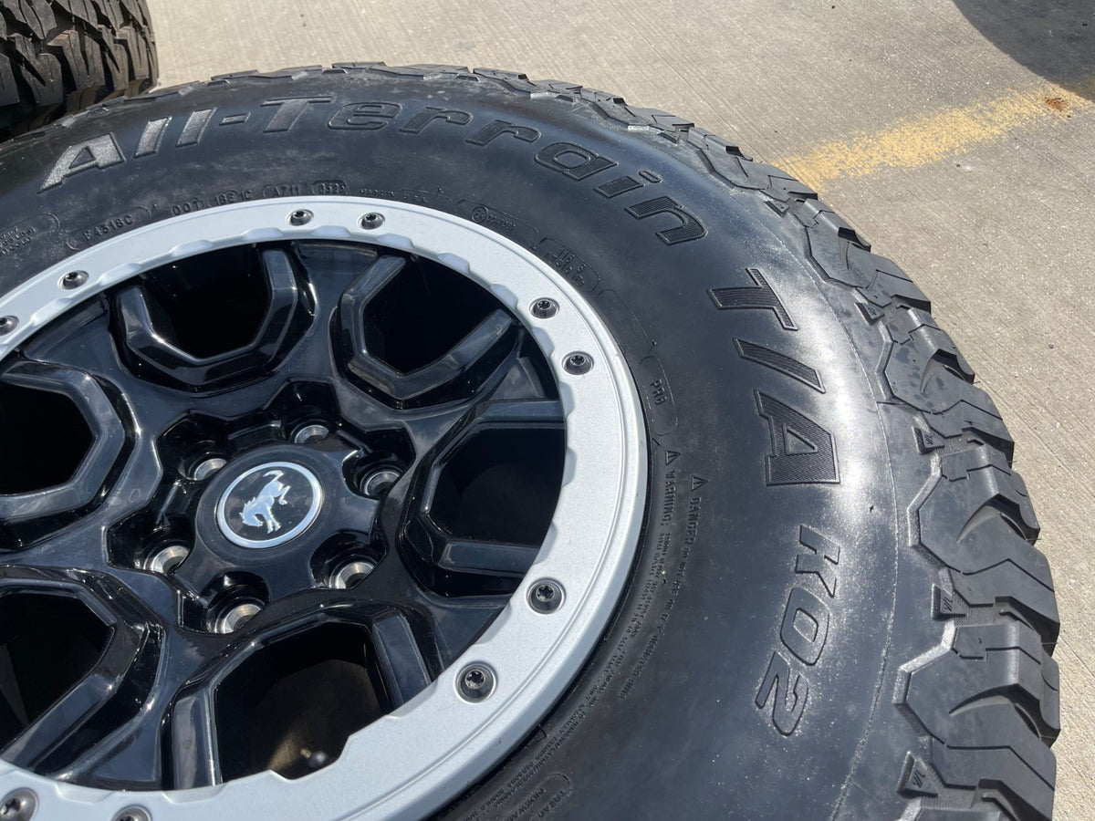 17" Ford Bronco SASQUATCH wheels rims BEADLOCK 10388 Ranger BFG KO2 A/T 37" SET