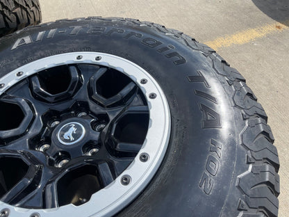 17" Ford Bronco SASQUATCH wheels rims BEADLOCK 10388 Ranger BFG KO2 A/T 37" SET