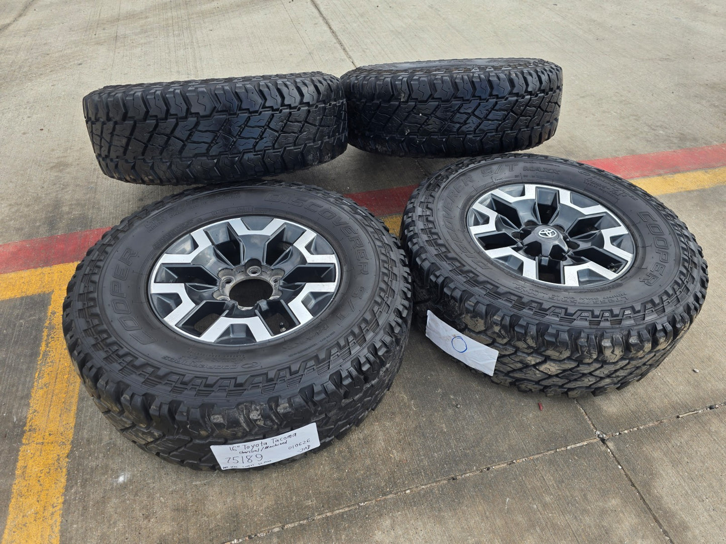 16" Toyota Tacoma TRD wheels rims 75189 OEM 4Runner tires COOPER S/T MAXX