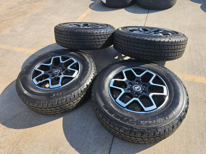 18" Ford Ranger Bronco wheels rims tires black 95213 tires 2023 2024 2025 NEW