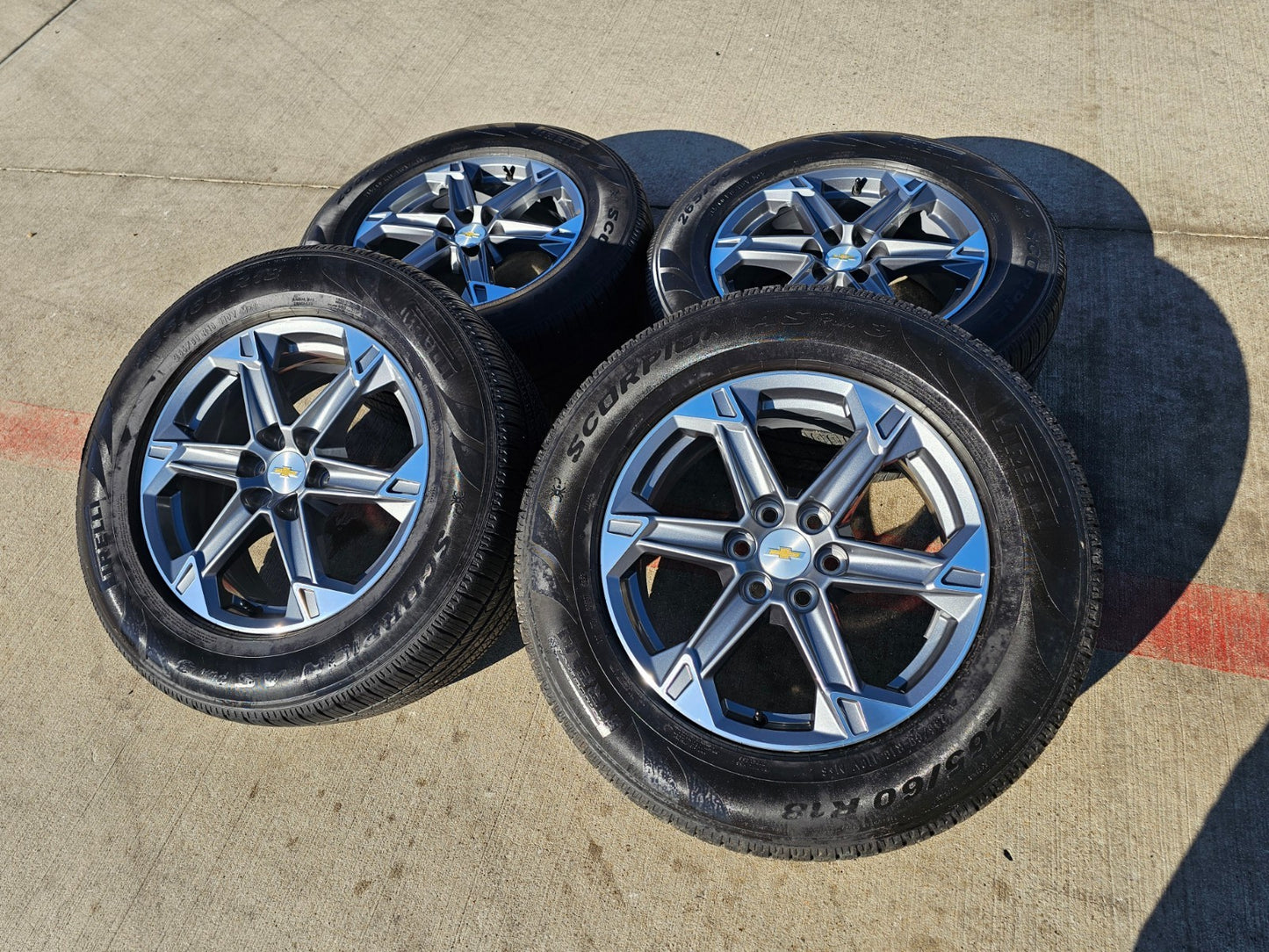 18" Chevy Blazer Traverse GMC Acadia OEM 14083 wheels rims tires PIRELLI