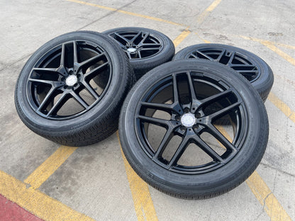 21" Mercedes GLE AMG OEM black wheels rims 85491 85490 tires