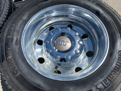 19.5" Ford F-450 Dually F-550 rims wheels RAM 4500 OEM 10x225 CONTINENTAL HD3