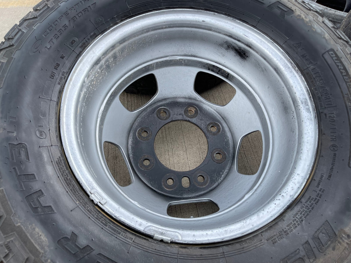 17" Dodge Ram 3500 Dually Laramie 8x200 wheels rims 2703 2704 OEM tires COOPER