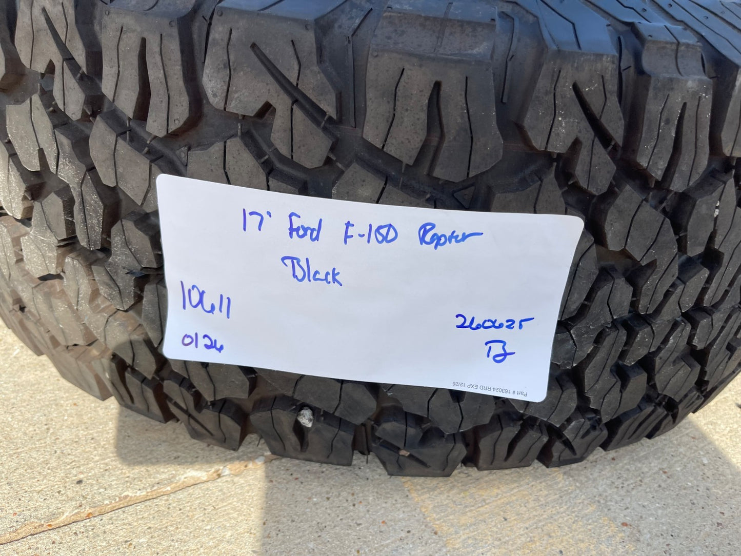 (1) 17" Ford F-150 Raptor OEM 10611 rim wheel Bronco 2026 2027 BFG 35" NEW