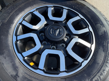 18" Ram 2500 3500 LARAMIE OEM wheels rims 2694 tires MICHELIN DEFENDER LTX M/S2