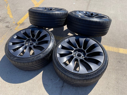20" Tesla Model 3 OEM Uberturbine wheels rims tires 2021 2022 2023 2024 2025