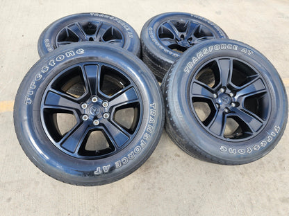 20" Dodge Ram 1500 OEM LIMITED Black 2676 2723 wheels rims FIRESTONE A/T