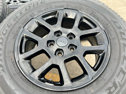 18" Jeep Gladiator Overland OEM black wheels rims Wrangler 9241 tires