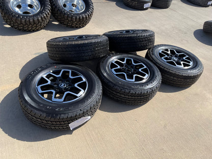 18" Ford Bronco wheels rims black 95213 Ranger tires tires BRIDGESTONE A/T SET