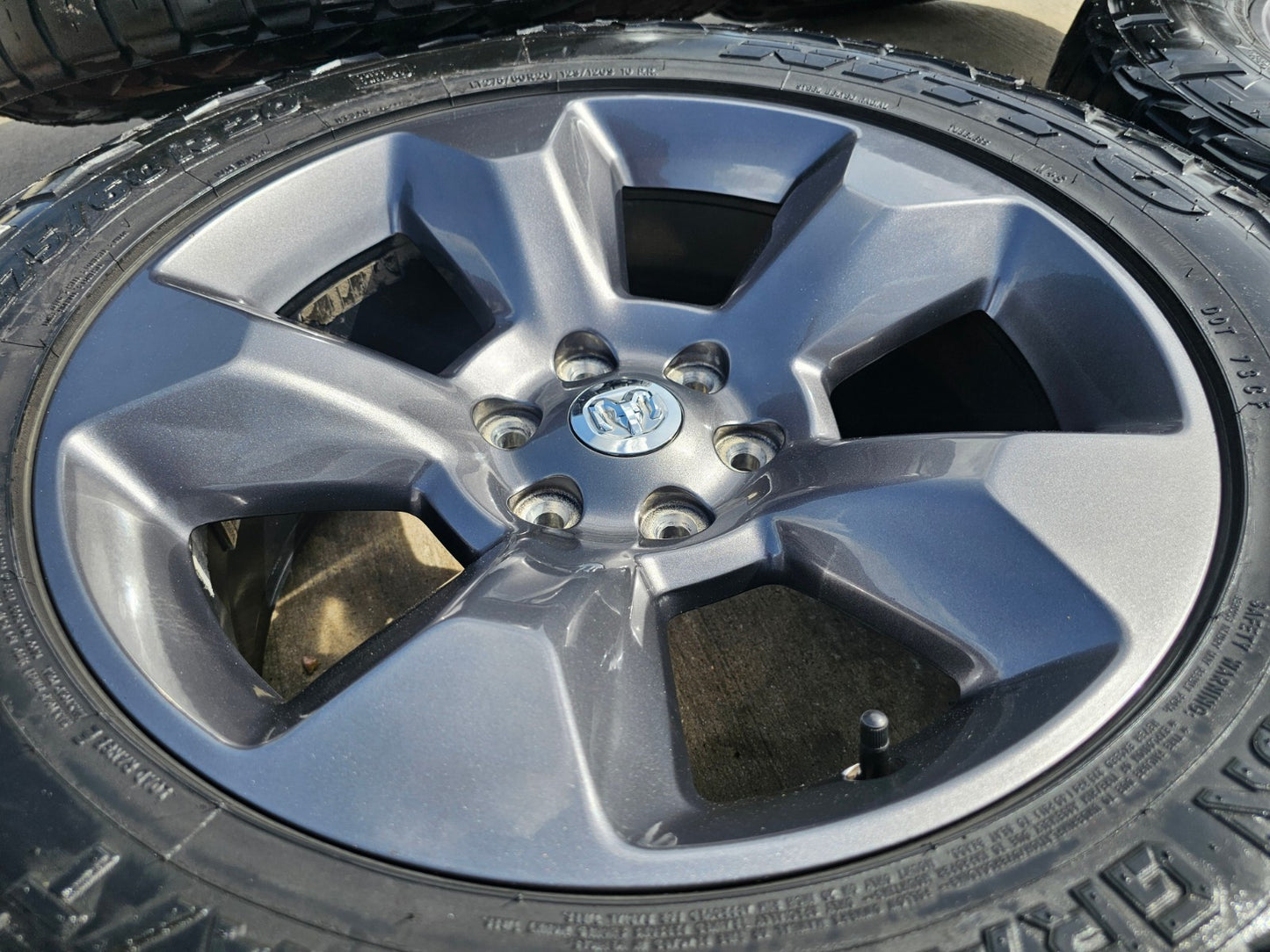 20" Ram 1500 OEM LIMITED Laramie wheels rims gray SET 2675 2722 NITRO 33"