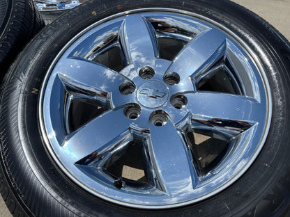 20" GMC Yukon Sierra Chevy Tahoe OEM 5420 CHROME SET wheels rims FITS 1999-2020