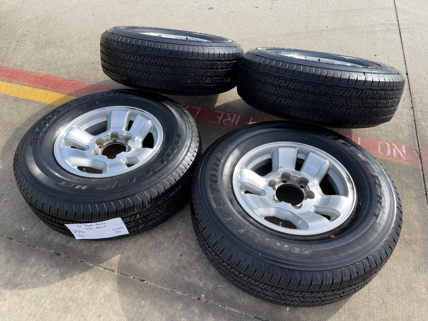 16" Toyota Tacoma wheels rims tires 69356 OEM 4Runner FJ Cruiser BRIDGESTONE