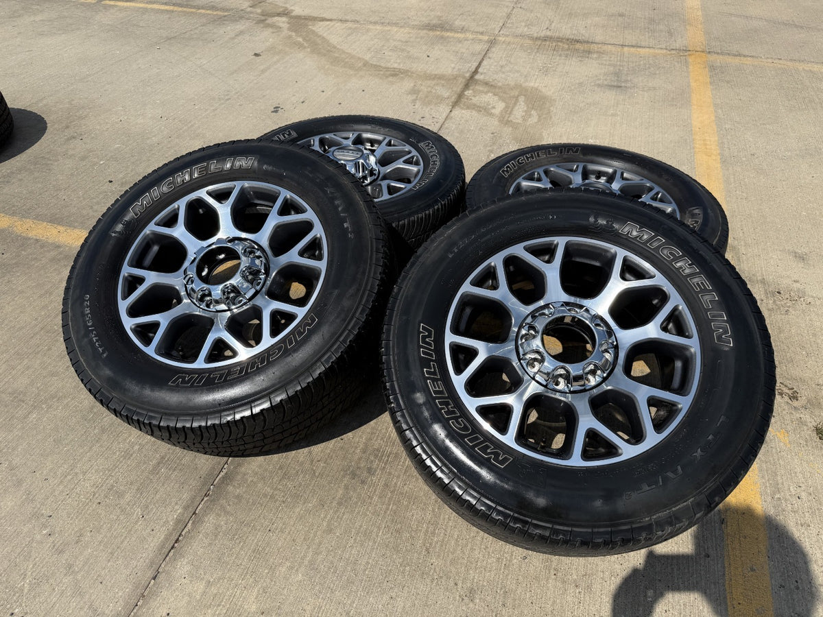 20" Ford F-250 F-350 OEM Lariat wheels rims 10292 tires SET MICHELIN A/T2