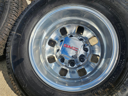 18" GMC Sierra 3500 Dually rims wheels OEM 8x210 2024 2025 NEW MICHELIN
