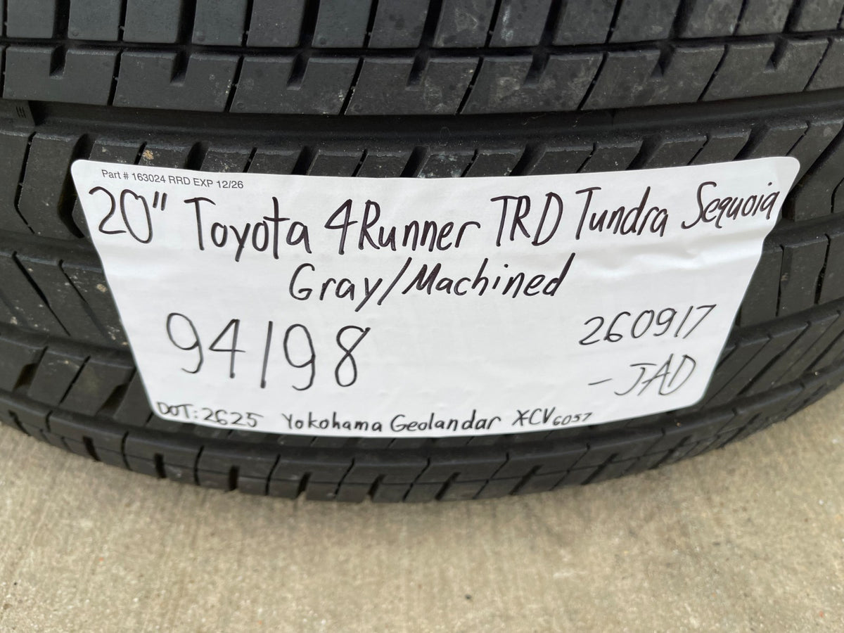 20" Toyota 4Runner TRD OEM 94198 wheels rims Tundra Sequoia 2025 2026 2027 NEW