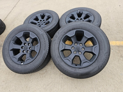 20" Dodge Ram 1500 OEM Laramie Black 2680 wheels rims 2024 2025 2026 BRIDGESTONE