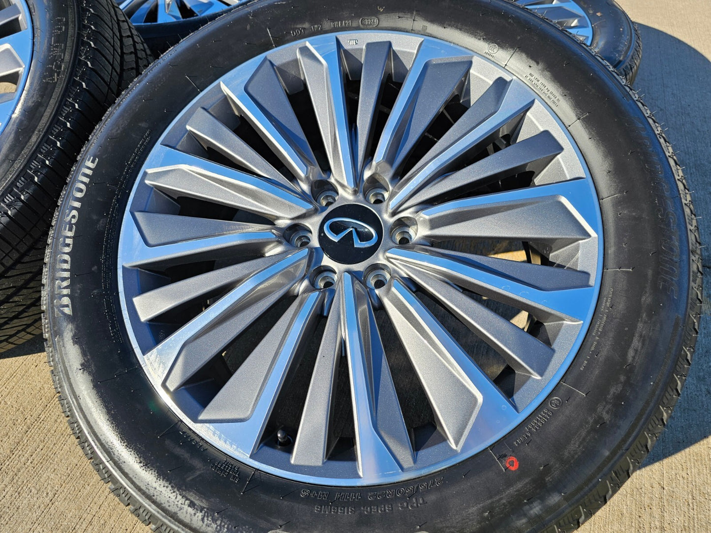 22" Infiniti QX80 QX56 Nissan Titan Armada OEM wheels rims tires 2024 2025 NEW