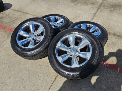 20" Dodge Ram 1500 OEM Laramie wheels rims 2681 tires HANKOOK DYNAPRO A/T2