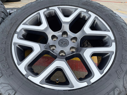 20" Dodge Ram 1500 OEM 94059 Laramie wheels rims 68583860AA TOYO A/T3