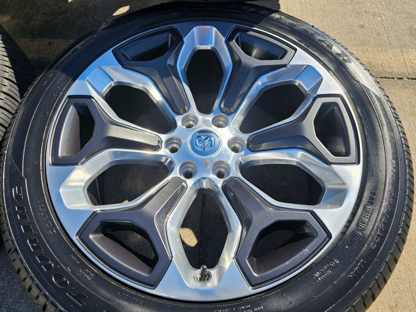 22" Dodge Ram 1500 OEM Laramie rims wheels tires 2685 GOODYEAR NEW