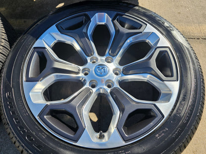 22" Dodge Ram 1500 OEM Laramie rims wheels tires 2685 GOODYEAR NEW