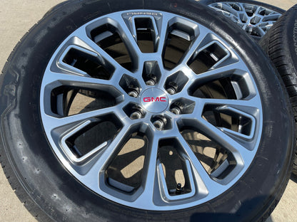 22" GMC Yukon Sierra DENALI OEM wheels rims Tahoe 2025 2026 2027 BRIDGESTONE NEW