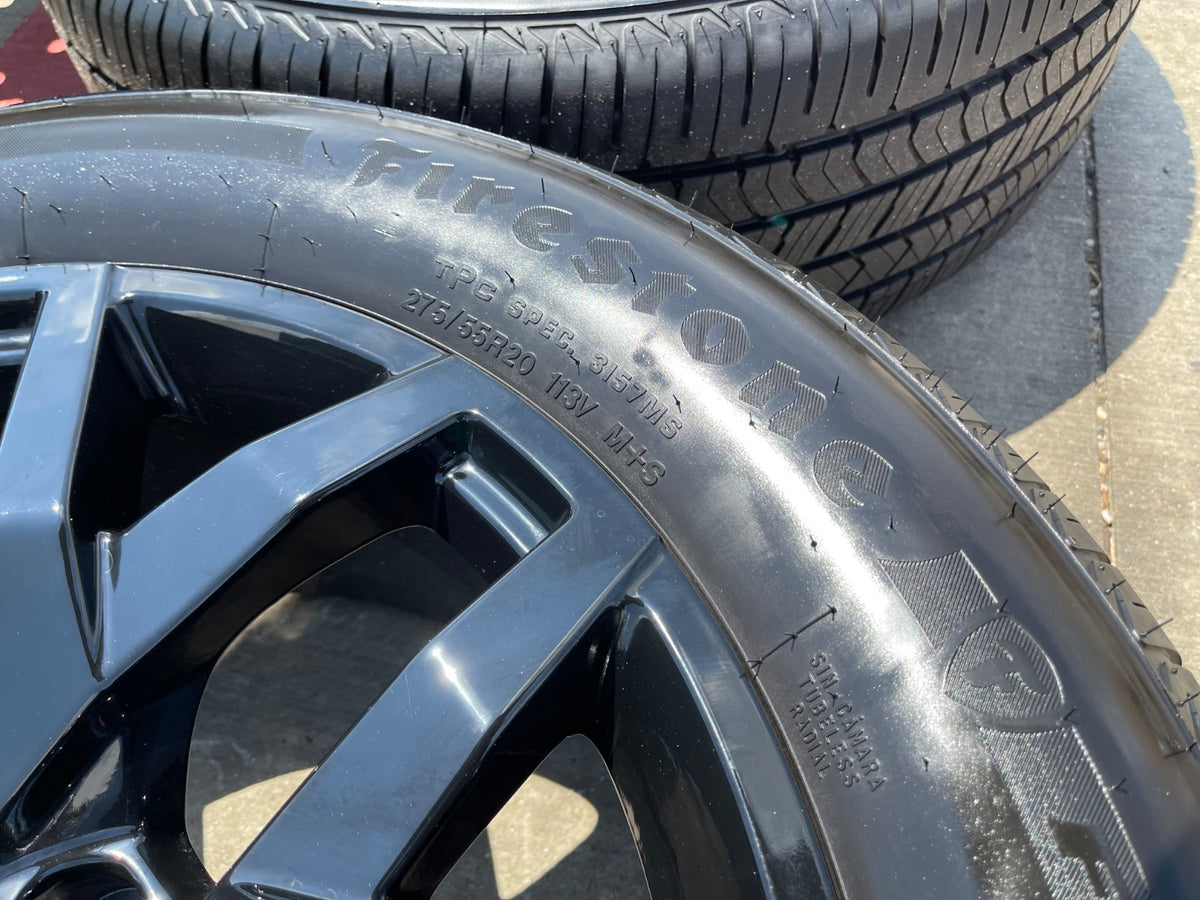 20" Chevy Tahoe PPV Silverado 1500 OEM 14076 wheels rims FIRESTONE FIREHWAWK SET