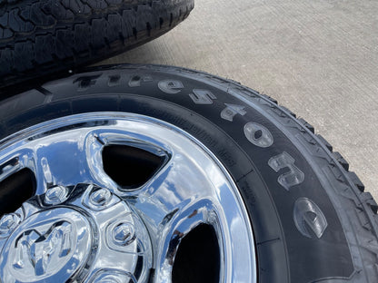 17" Ram 2500 3500 Laramie Power Wagon OEM 2186 wheels rims FIRESTONE A/T2